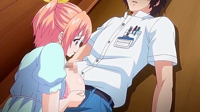 Mankitsu Happening 1 Employee Catches Busty Hentai Teen Masturbating