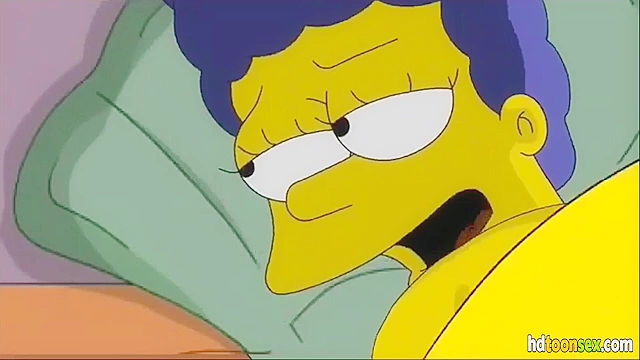 Horny Marge Simpson Getting Banged And Sucking Homer S Dick