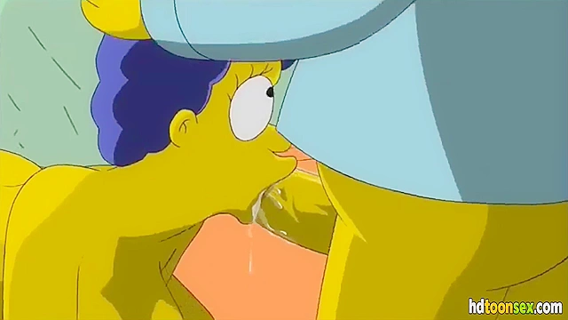 Horny Marge Simpson Getting Banged And Sucking Homer S Dick