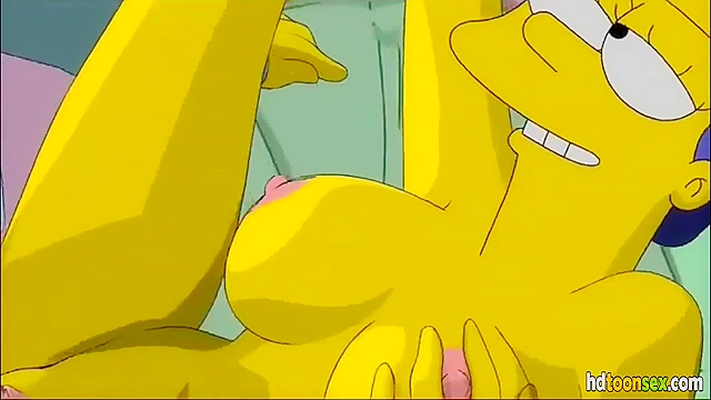 Horny Marge Simpson Getting Banged And Sucking Homer S Dick