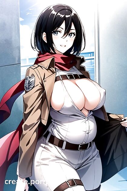 Mikasa Ackerman with a Gigantic Ass and Insane Tits in Wild Hentai Porn Action