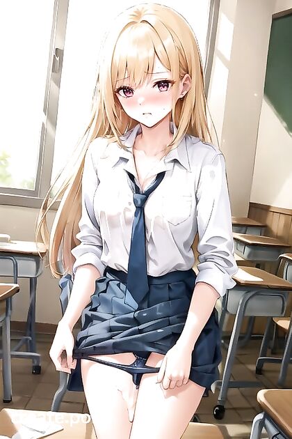 Kitagawa Marin's Blushing Classroom Creampie Caught on Camera