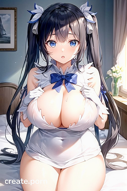 Hestia’s Freakin’ Massive Tits Dominate the Bedroom in This Damn Hot Hentai Porn Scene