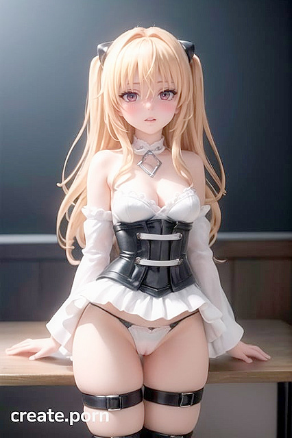 Gothic Seduction Upskirts - To Love Ru's Dark Maid Reveals Her Massive Curves