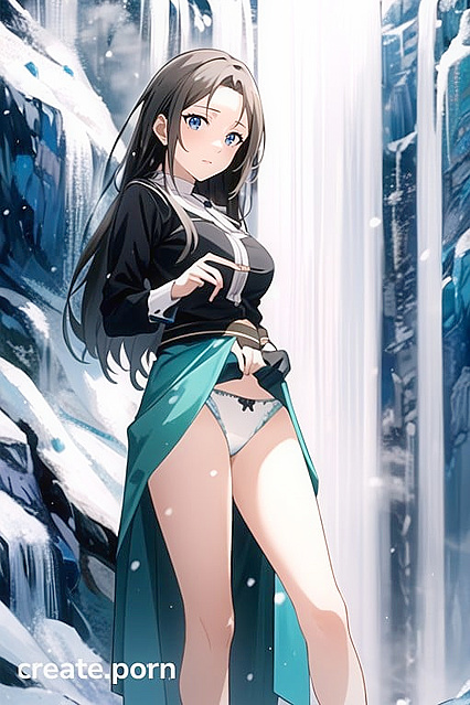 Snowy Seduction - Mushoku Tensei Upskirts and Waterfall Wonders