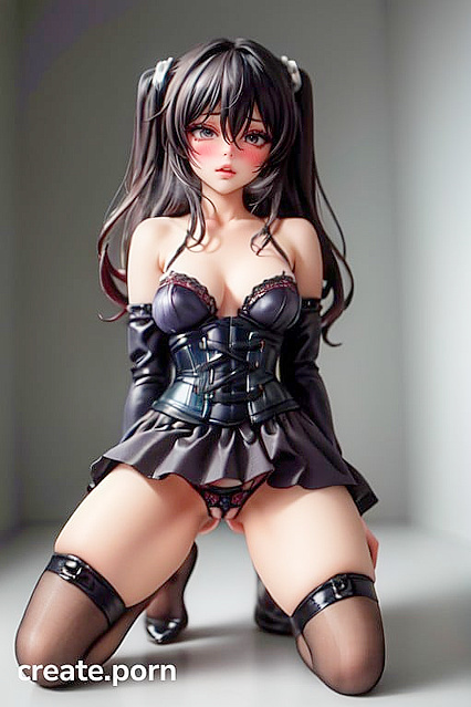 Gothic Blush - Upskirt Peek at Kneeling Lala from To LOVE-ru's Dark Depths